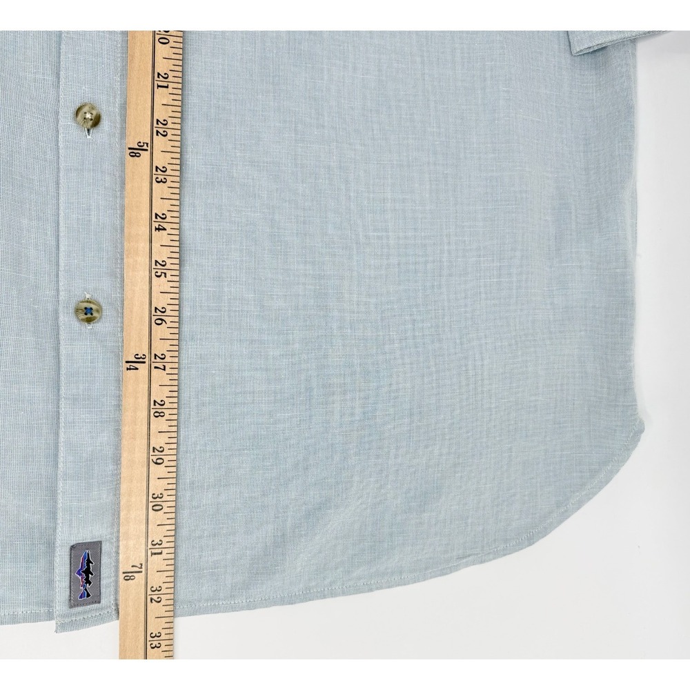 Patagonia Cayo Largo Shirt Mens XXL Organic Cotton Hemp Fishing Blue 52125 - Picture 5 of 8